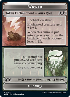Wicked Role / Cursed Role Token (WOE-017) - Wilds of Eldraine Tokens-1