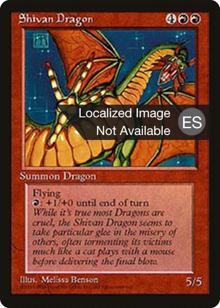 Shivan Dragon [Fourth Edition Foreign Black Border]-1