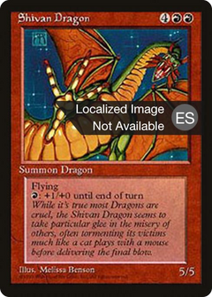 Shivan Dragon [Fourth Edition Foreign Black Border]-1