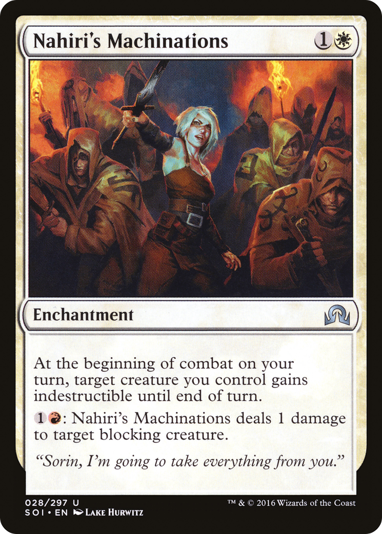 Nahiri's Machinations [Shadows over Innistrad]-1
