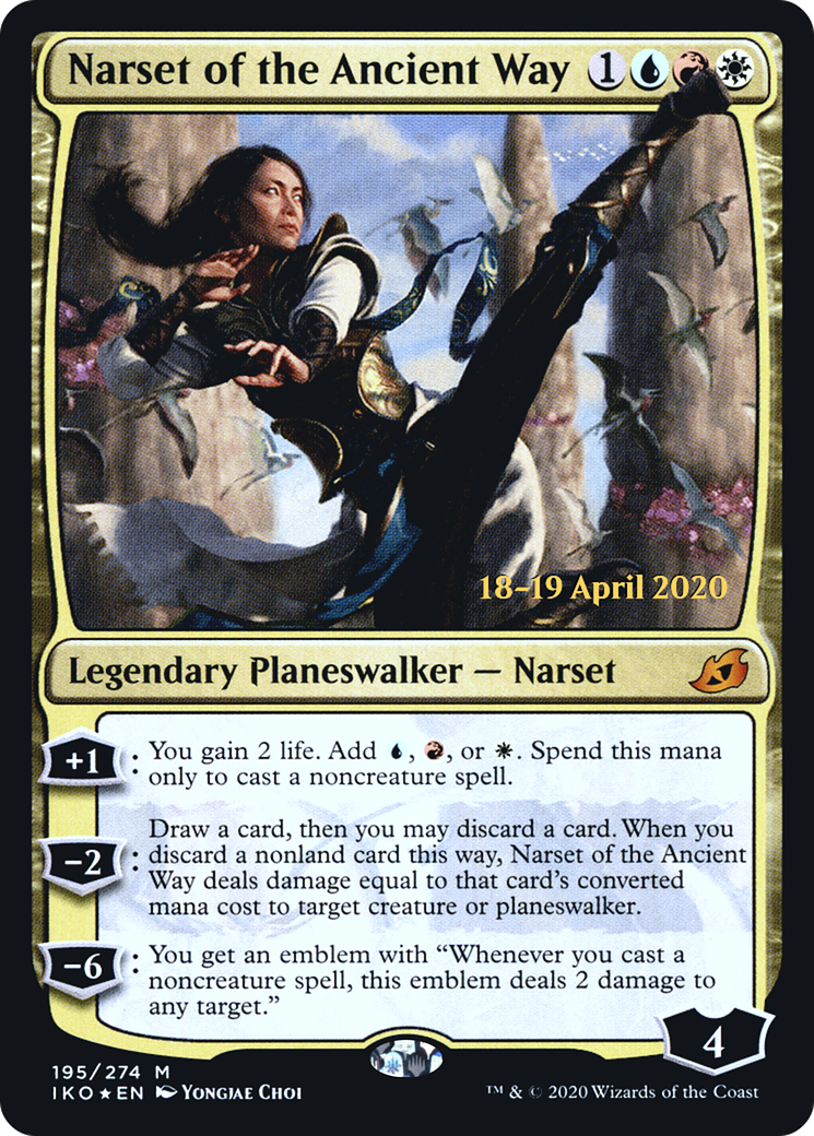 Narset of the Ancient Way [Ikoria: Lair of Behemoths Prerelease Promos]-1