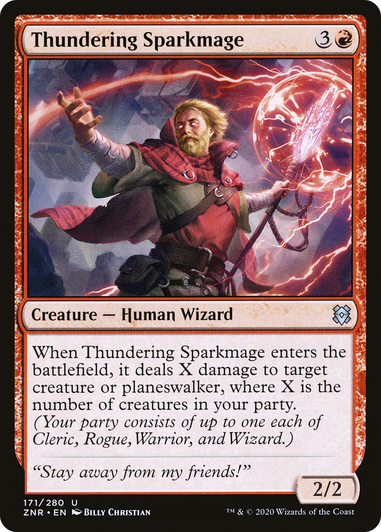 Thundering Sparkmage [Zendikar Rising]-1