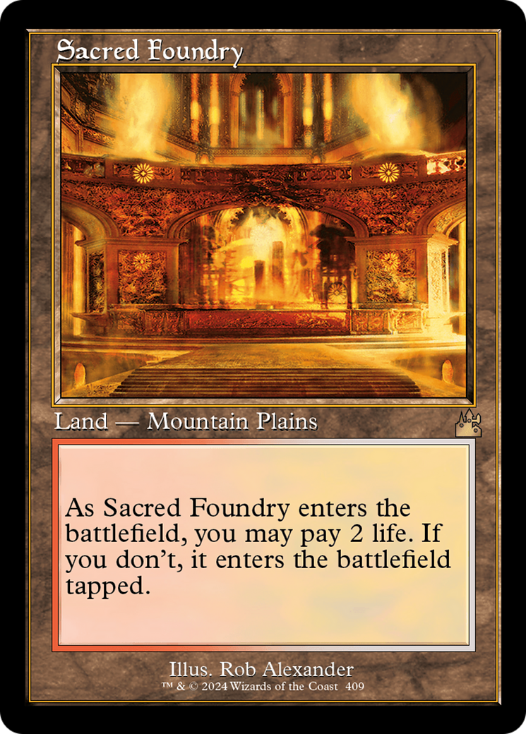 Sacred Foundry (Retro) [Ravnica Remastered]-1