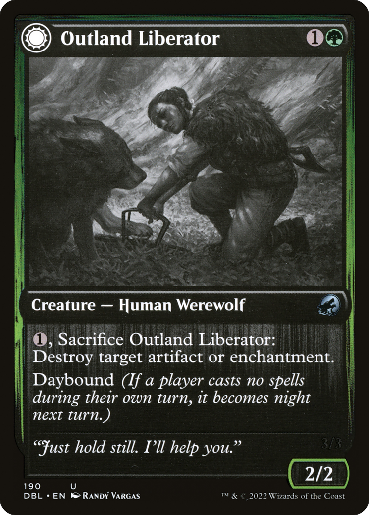 Outland Liberator // Frenzied Trapbreaker [Innistrad: Double Feature]-5