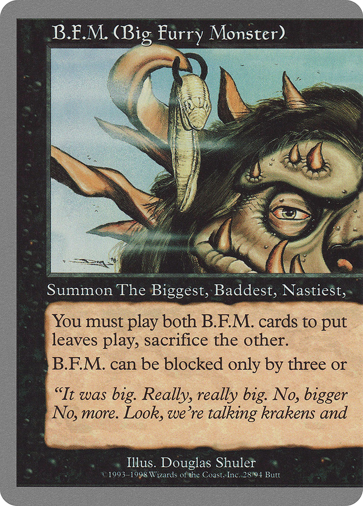 B.F.M. (Big Furry Monster) (28/94) [Unglued]-1