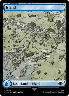 Island (0715) (Surge Foil) [The Lord of the Rings: Tales of Middle-Earth]-1