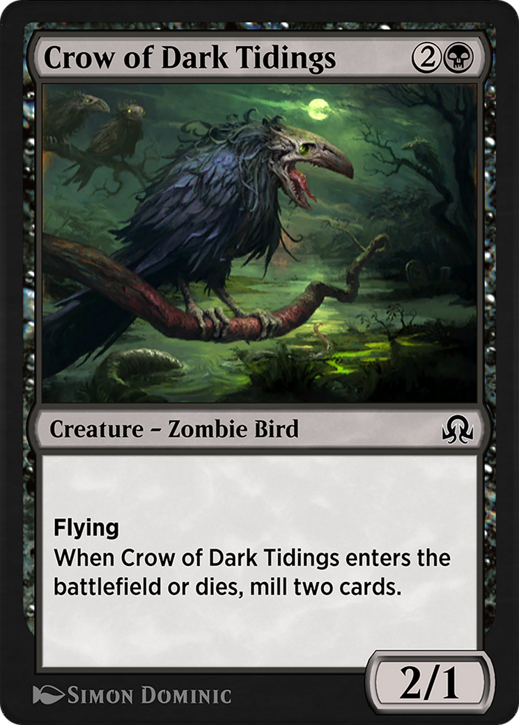 Crow of Dark Tidings (SIR-104) - Shadows over Innistrad Remastered-1