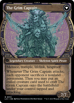 Throne of the Grim Captain // The Grim Captain (Showcase) [The Lost Caverns of Ixalan]-2