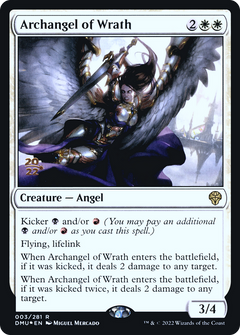 Archangel of Wrath [Dominaria United Prerelease Promos]-1