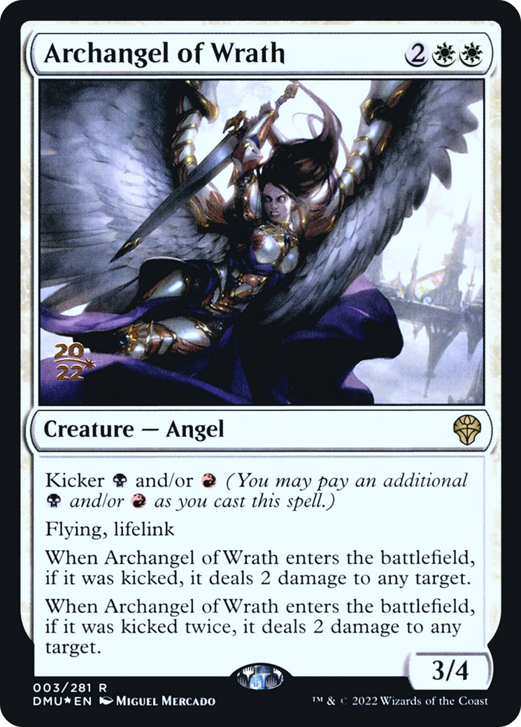 Archangel of Wrath [Dominaria United Prerelease Promos]-1