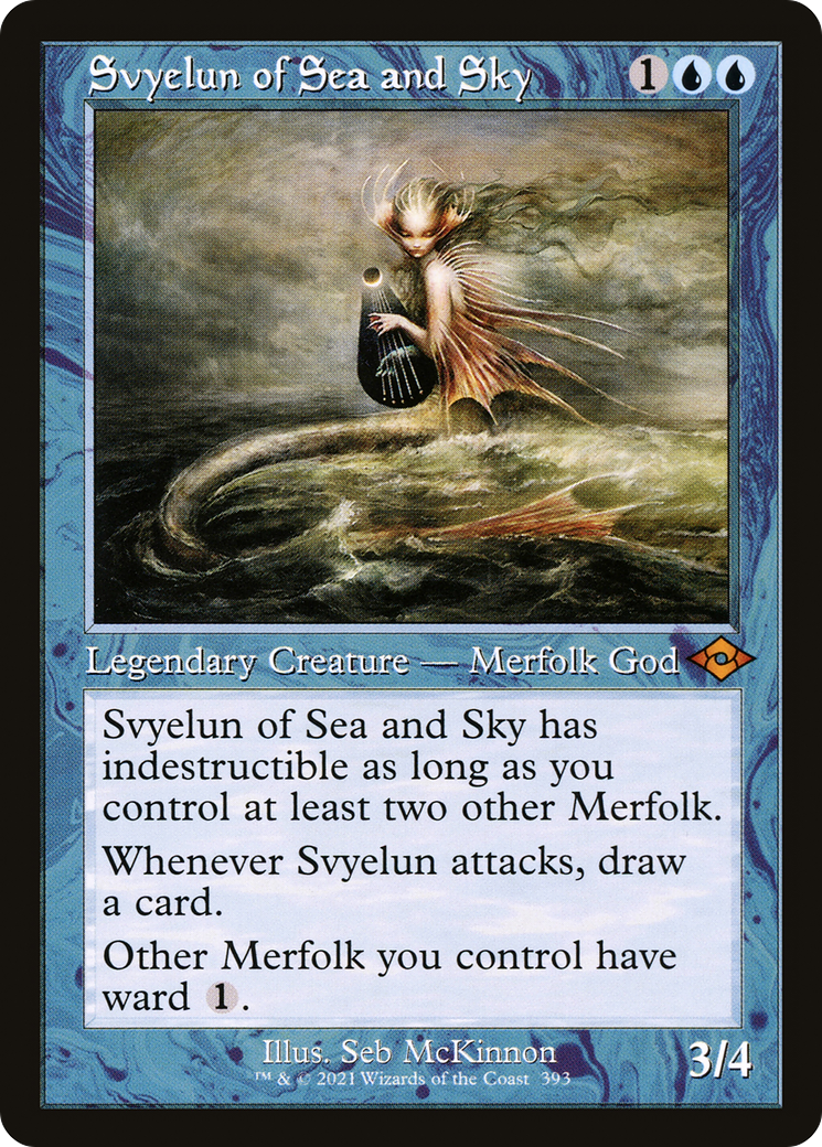 Svyelun of Sea and Sky (Retro Frame) (MH2-393) - Modern Horizons 2 Etched Foil-1
