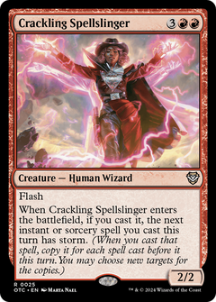 Crackling Spellslinger [Outlaws of Thunder Junction Commander]-1