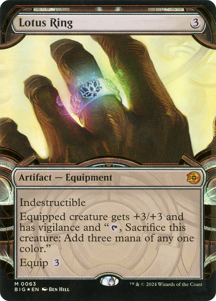 Lotus Ring (Showcase) (Raised Foil) [Outlaws of Thunder Junction: The Big Score]-1