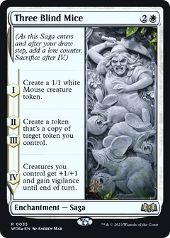 Three Blind Mice (PRE-035) - Wilds of Eldraine Promos Foil-1
