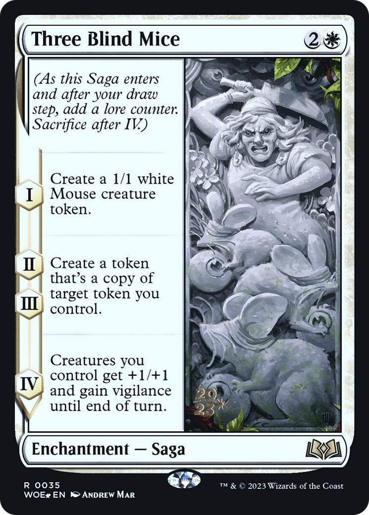 Three Blind Mice (PRE-035) - Wilds of Eldraine Promos Foil-1