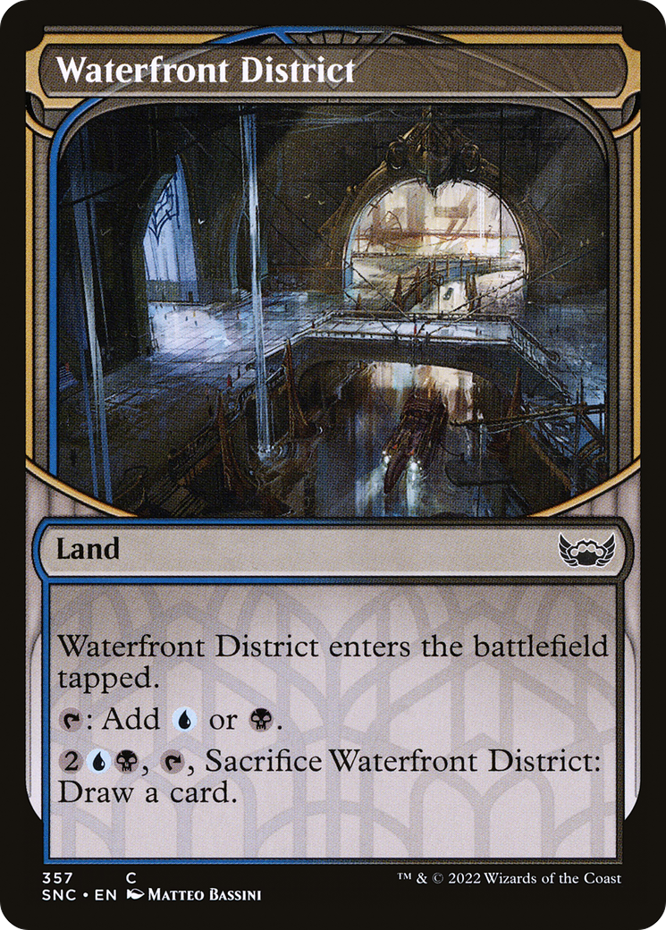 Waterfront District (Showcase) (SNC-357) - Streets of New Capenna: (Showcase) Foil-1