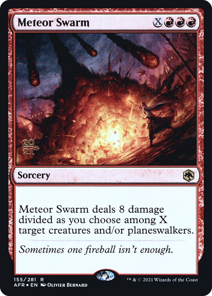 Meteor Swarm [Dungeons & Dragons: Adventures in the Forgotten Realms Prerelease Promos]-1
