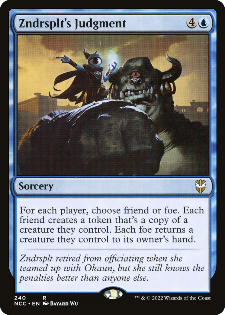Zndrsplt's Judgment (NCC-240) - New Capenna Commander-1