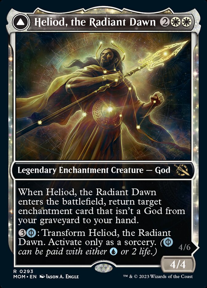 Heliod, the Radiant Dawn // Heliod, the Warped Eclipse (Showcase Planar Booster Fun) [March of the Machine]-1