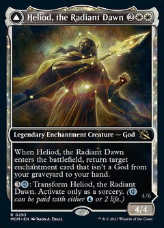Heliod, the Radiant Dawn // Heliod, the Warped Eclipse (Showcase Planar Booster Fun) [March of the Machine]-1
