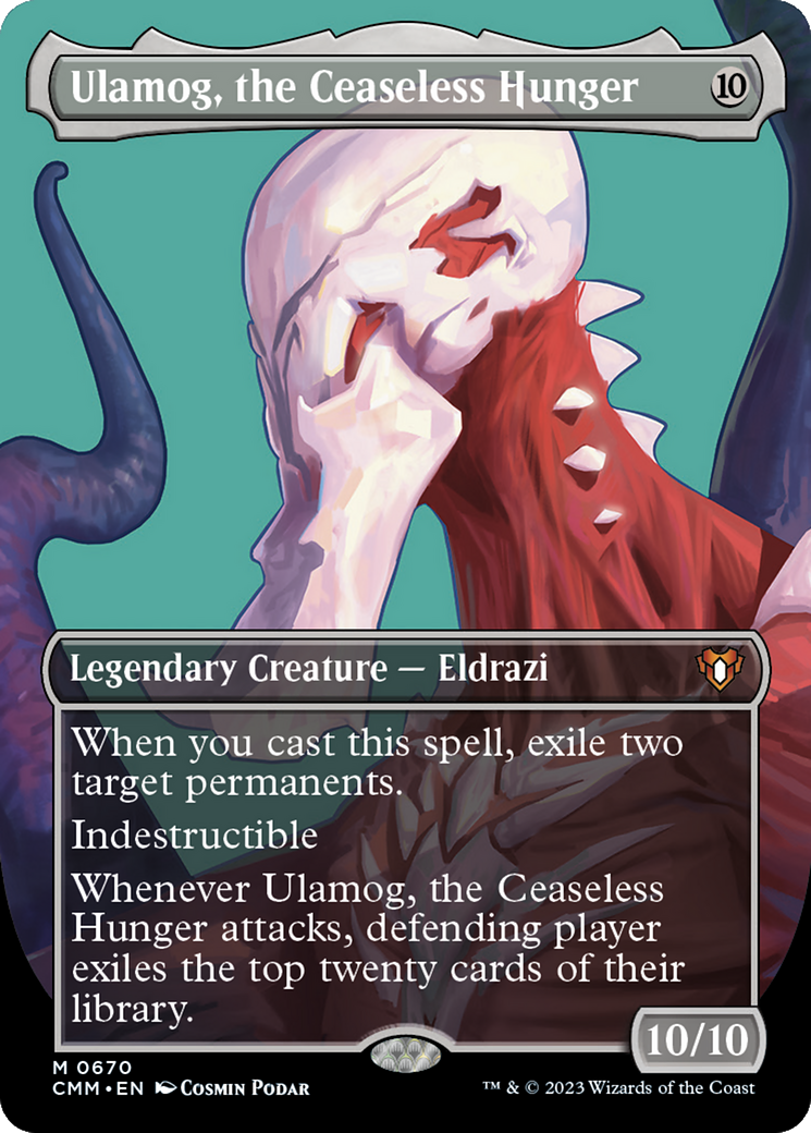 Ulamog, the Ceaseless Hunger (Borderless) (CMM-670) - Commander Masters (Borderless)-1