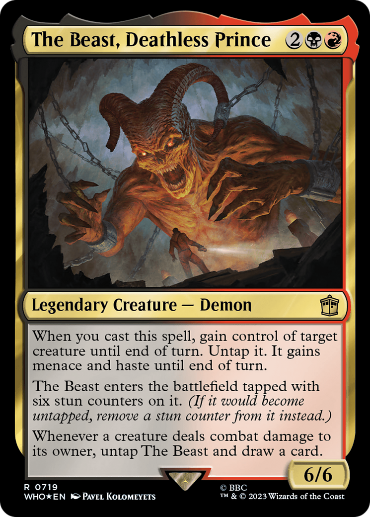 The Beast, Deathless Prince (Surge Foil) [Doctor Who]-1