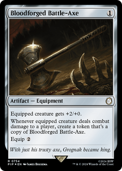 Bloodforged Battle-Axe (Surge Foil) [Fallout]-1