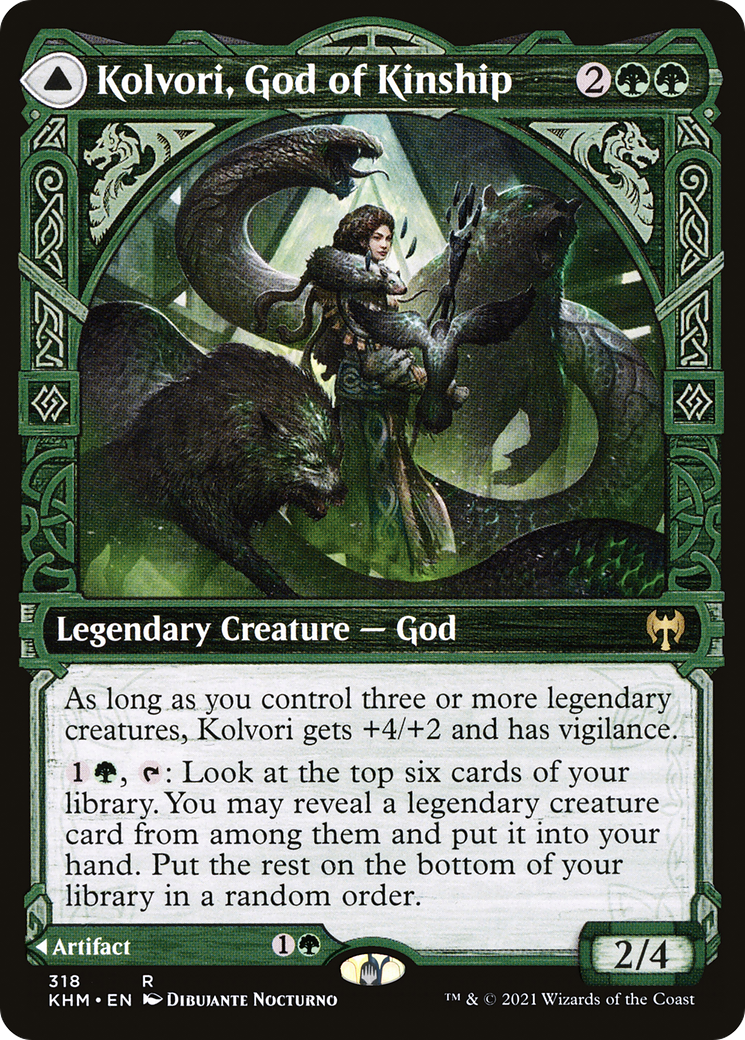 Kolvori, God of Kinship // The Ringhart Crest (Showcase) [Kaldheim]-3