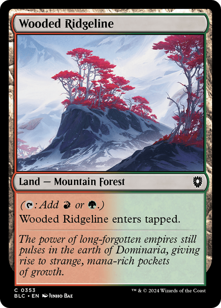 Wooded Ridgeline (BLC-353) - Bloomburrow Commander-1