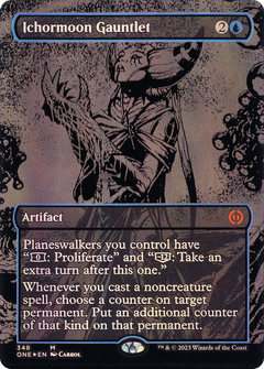 Ichormoon Gauntlet (Oil Slick Raised Foil) [Phyrexia: All Will Be One]-1