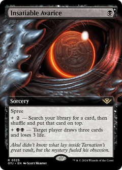 Insatiable Avarice (Extended Art) [Outlaws of Thunder Junction]-1