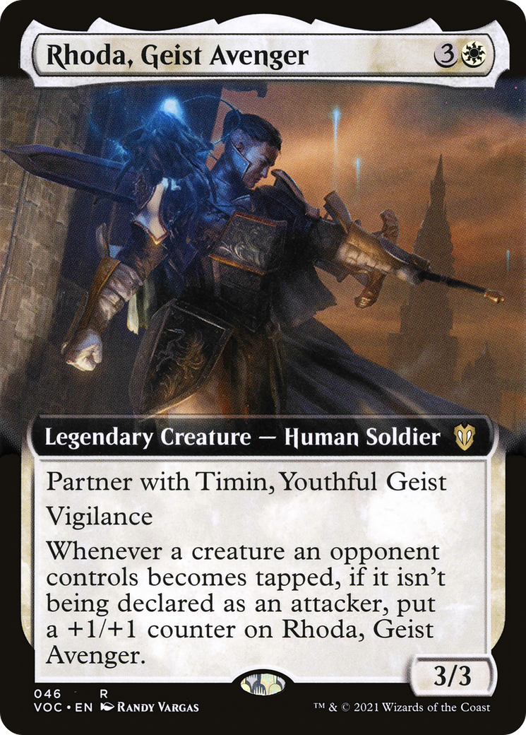 Rhoda, Geist Avenger (Extended Art) [Innistrad: Crimson Vow Commander]-1