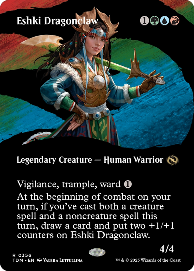 Eshki Dragonclaw (Borderless) [Tarkir: Dragonstorm]-1