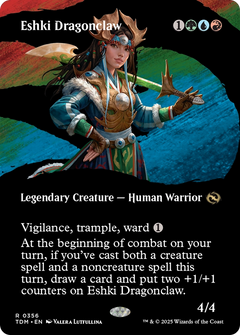 Eshki Dragonclaw (Borderless) [Tarkir: Dragonstorm]-1