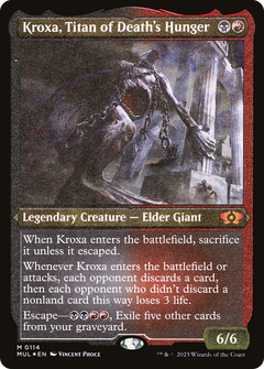 Kroxa, Titan of Death's Hunger (Foil Etched) [Multiverse Legends]-1