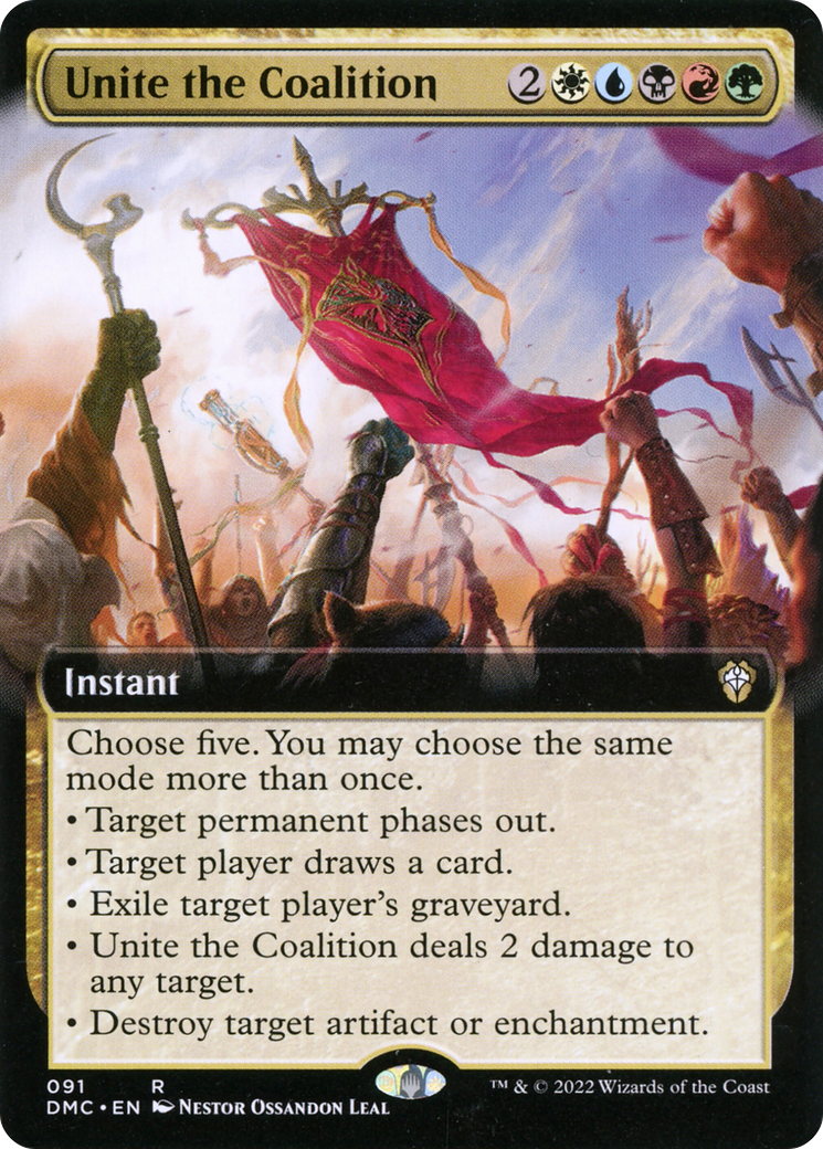 Unite the Coalition (Extended Art) (DMC-091) - Dominaria United Commander: (Extended Art)-1