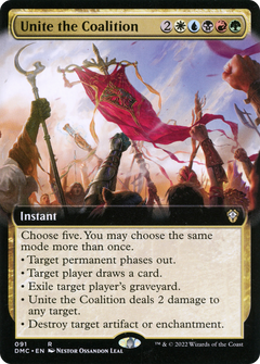 Unite the Coalition (Extended Art) (DMC-091) - Dominaria United Commander: (Extended Art)-1