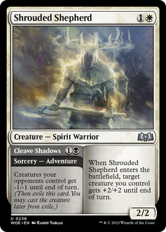 Shrouded Shepherd // Cleave Shadows [Wilds of Eldraine]-1