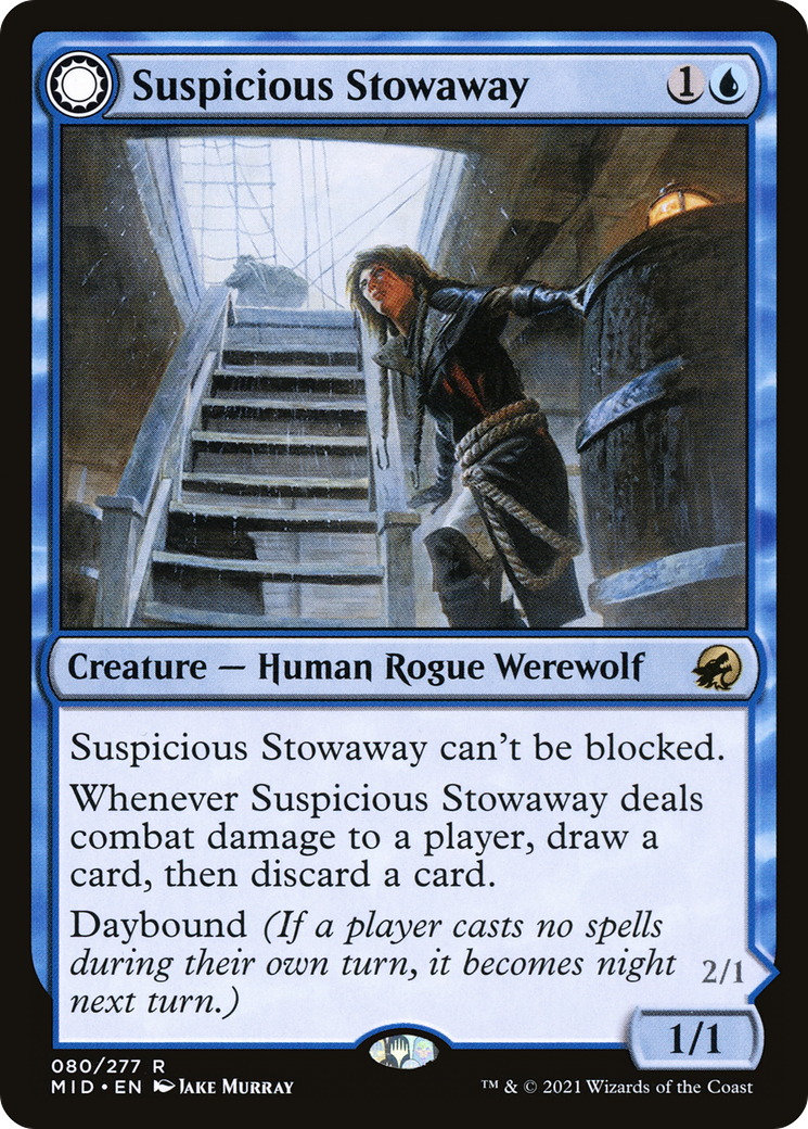 Suspicious Stowaway // Seafaring Werewolf [Innistrad: Midnight Hunt]-3