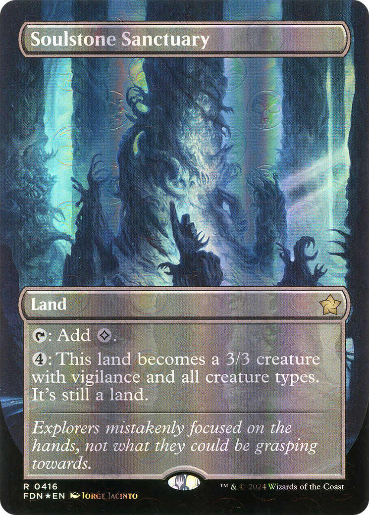 Soulstone Sanctuary (Borderless) (Mana Foil) [Foundations]-1