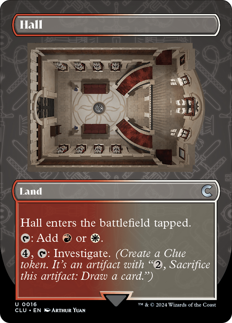 Hall (Borderless) [Ravnica: Clue Edition]-1