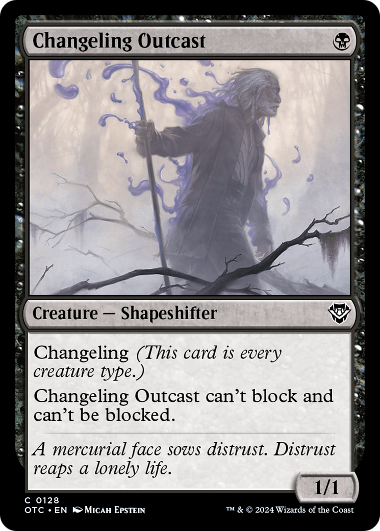 Changeling Outcast [Outlaws of Thunder Junction Commander]-1