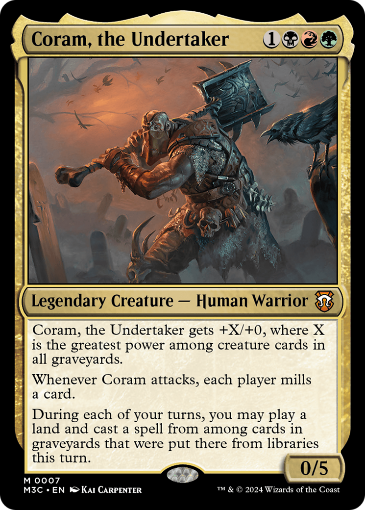 Coram, the Undertaker [Modern Horizons 3 Commander]-1