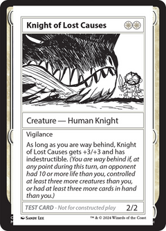 Knight of Lost Causes [Mystery Booster 2 Playtest Cards]-1