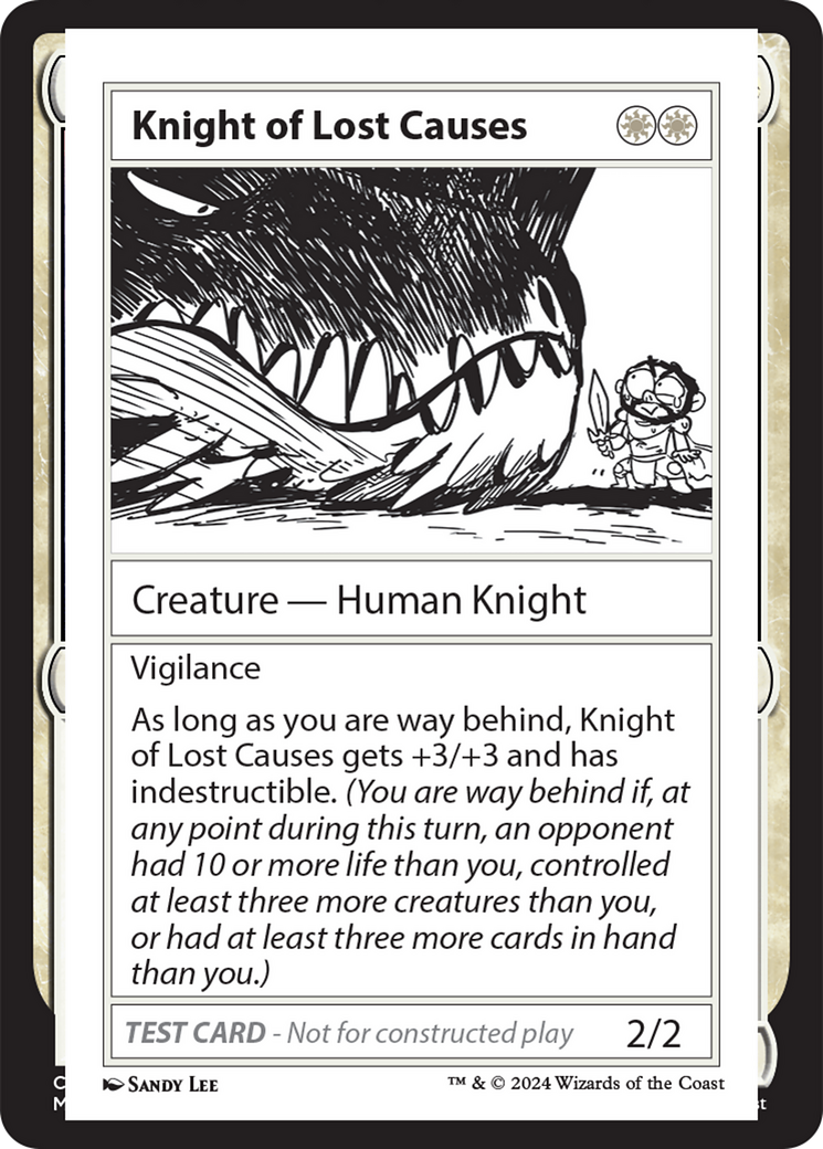 Knight of Lost Causes [Mystery Booster 2 Playtest Cards]-1