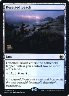 Deserted Beach [Innistrad: Midnight Hunt Prerelease Promos]-1