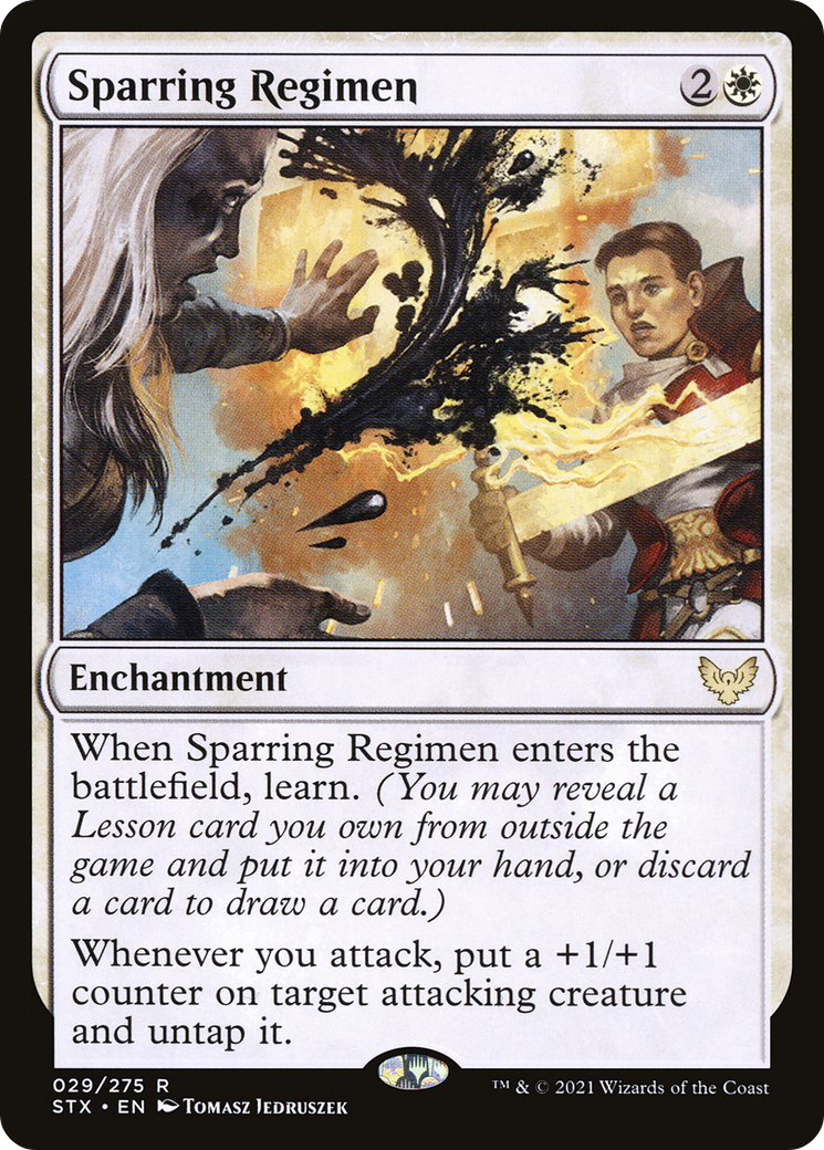 Sparring Regimen [Strixhaven: School of Mages]-1