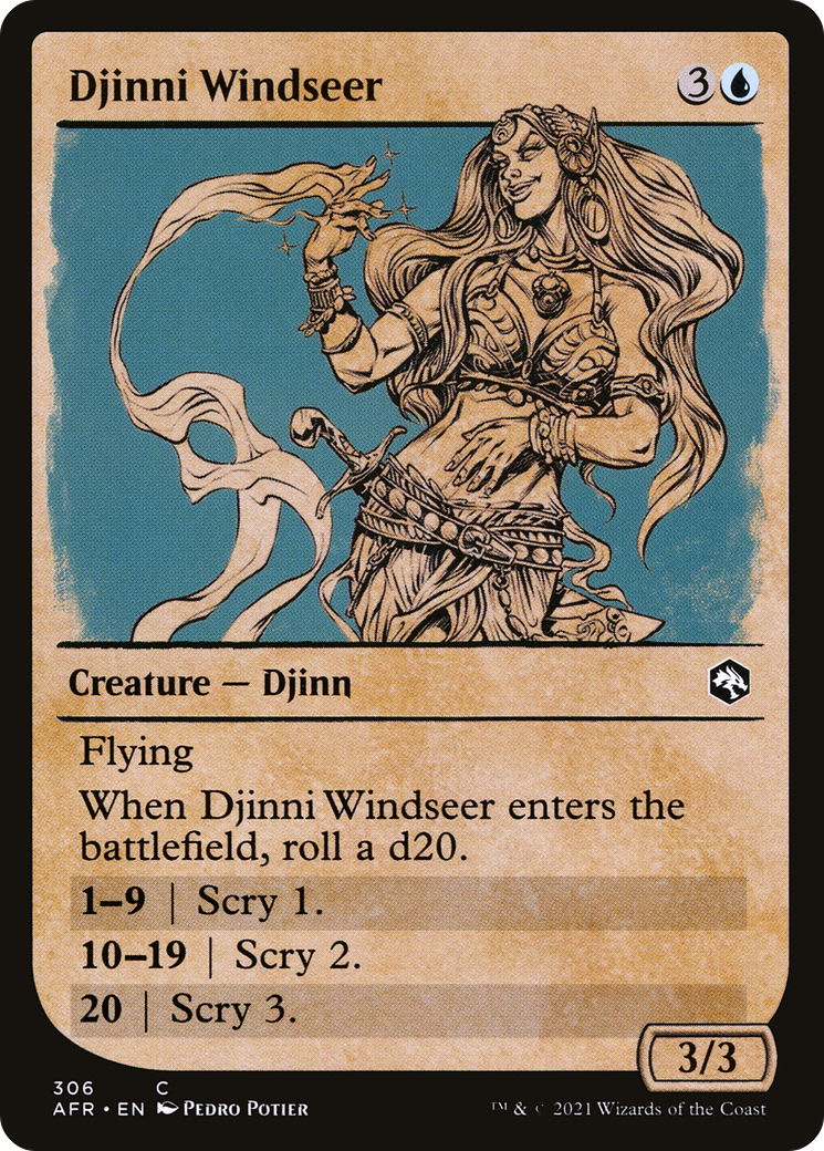 Djinni Windseer (Showcase) [Dungeons & Dragons: Adventures in the Forgotten Realms]-1