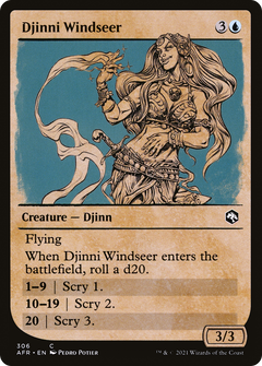 Djinni Windseer (Showcase) [Dungeons & Dragons: Adventures in the Forgotten Realms]-1