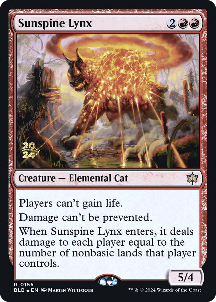 Sunspine Lynx [Bloomburrow Prerelease Promos]-1